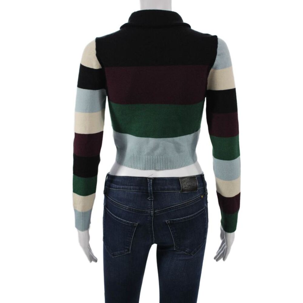 Joos Tricot Womens Pullover Turtleneck Striped Multicolor Merino Wool Size M - Picture 3 of 6